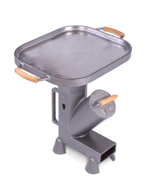 duża patelnia gładka na koronie na piecyku rakietowym Duke