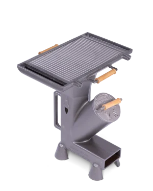 mała patelnia grillowa na piecyku rakietowym Duke