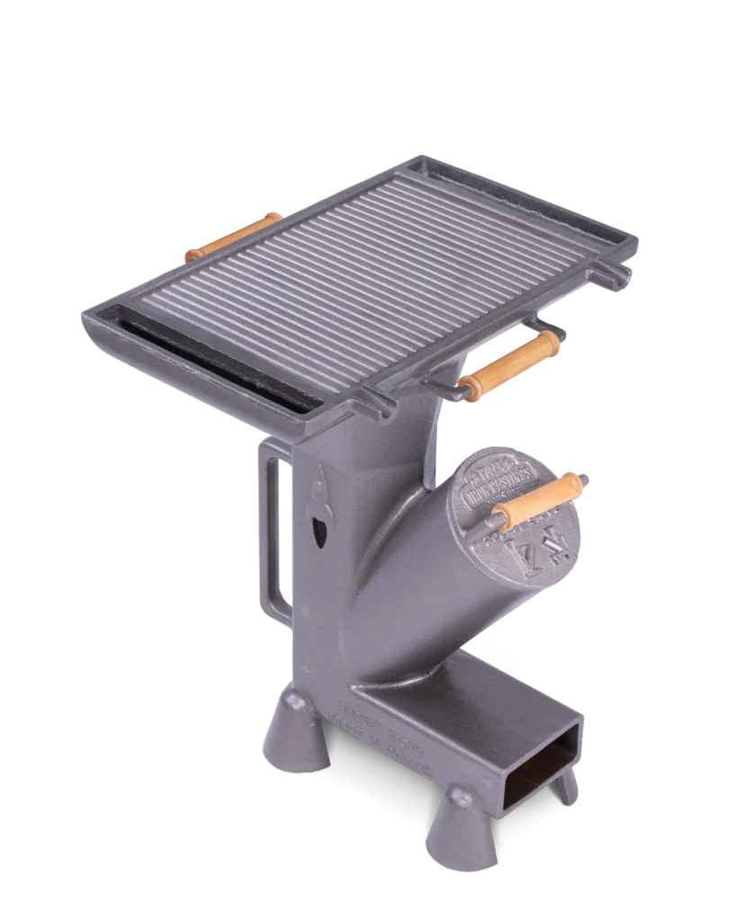 mała patelnia grillowa na piecyku rakietowym Duke