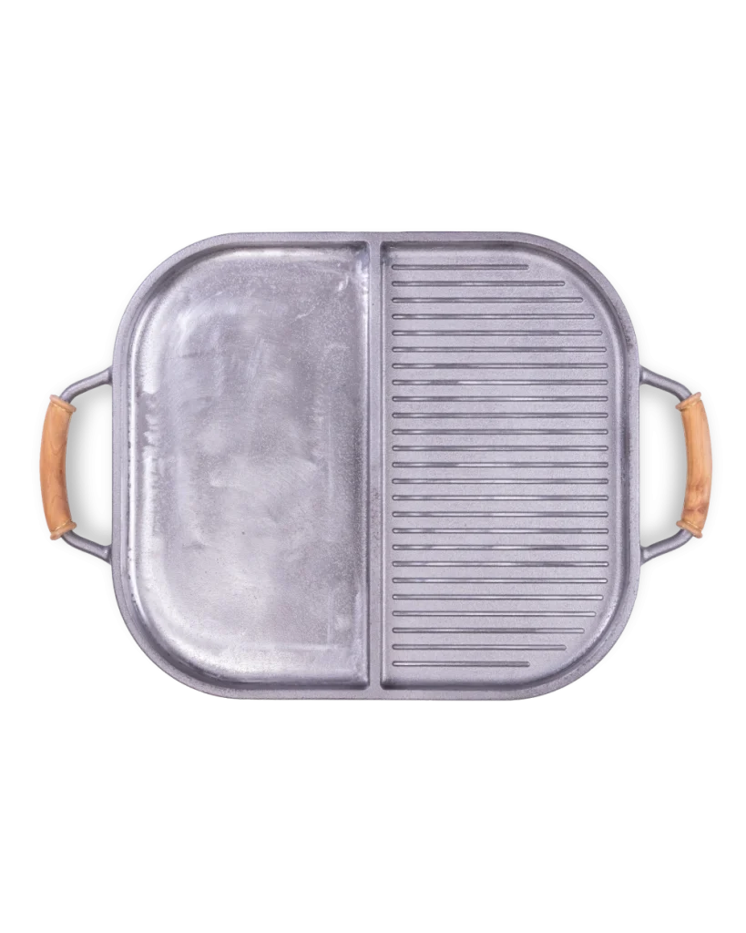 duża patelnia dzielona do piecyka rakietowego