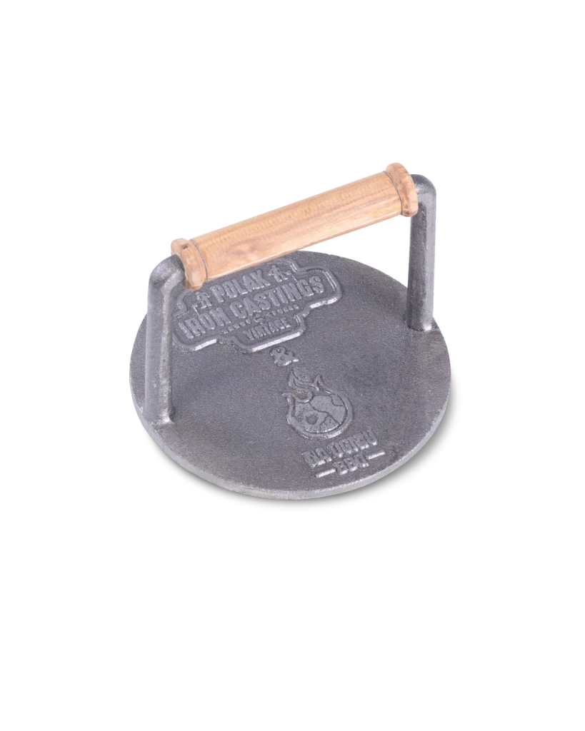 prasa do smash burgerów do piecyka rakietowego, widok od góry