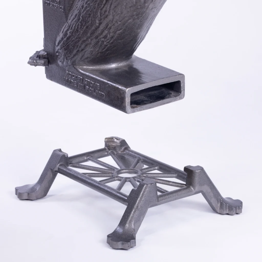 Stabilna żeliwna podstawa pieca rakietowego KING